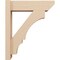 Ekena Millwork 6-in W x 20-in D x 24-in H Balboa Slat Rough Cedar Woodgrain TimberThane Outlooker, Primed Tan OUTUR060X20X24BOA24RCPR - alternate 3